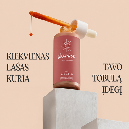 Glowdrop – Geriami Įdegio Lašai Saulės Nubučiuotai Odai Iš Vidaus