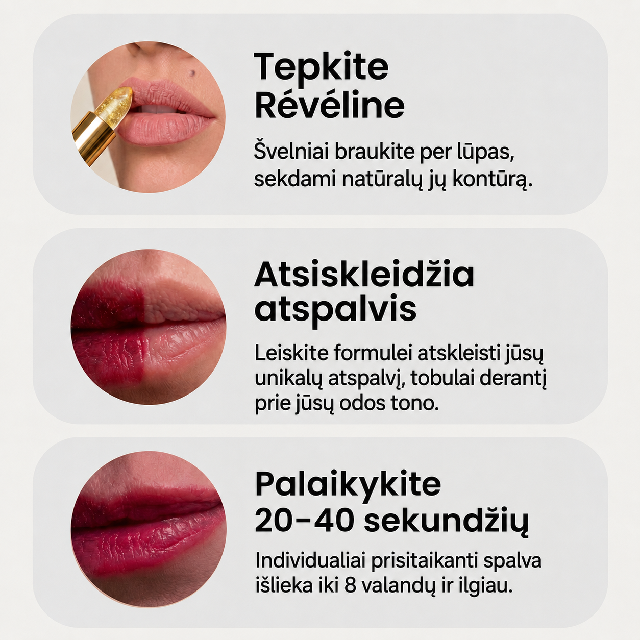 RÉVÉLINE™ pH Glow lūpų dažai