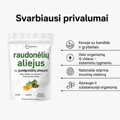 Purexa – raudonėlių aliejus su juodgrūdžių aliejumi