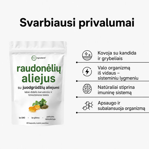 Purexa – raudonėlių aliejus su juodgrūdžių aliejumi